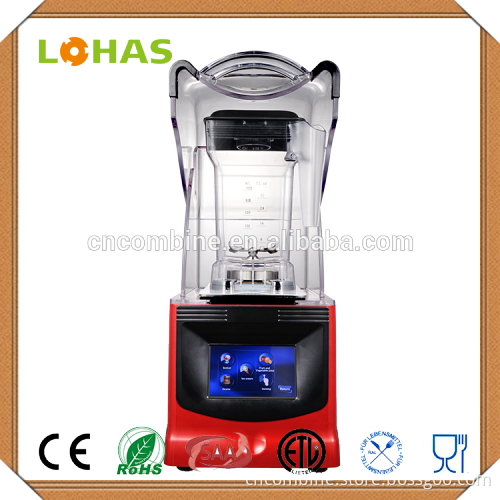 LCD Touch panel Commercial blender with sound cover tritan jar